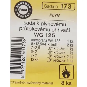 Sada k plynovému průtokovému ohřívači WG 125, č. 173
