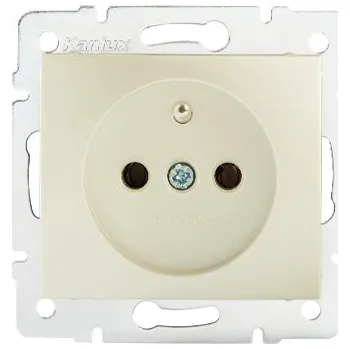 Elektrická zásuvka KANLUX DOMO Zásuvka samostatná - perleťově bílá