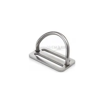 Kompenzátor vztlaku Stopka nerezová 50 mm s 45°ohnutým D-kroužkem, Divemarine