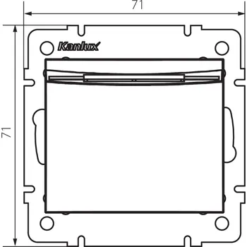 vypínač KANLUX LOGI Hotelový vypínač se zpožděným vypínáním - čer