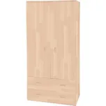 Domestav - DOMINO Skříň šatní kombinovaná střední hloubka 576 buk cink, mořený