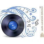 Caketools Jedlý papír "Hudba 17" LP deska 2 - A4