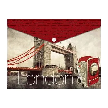 Obálka Obal PP s patentkou A5, London Bridge