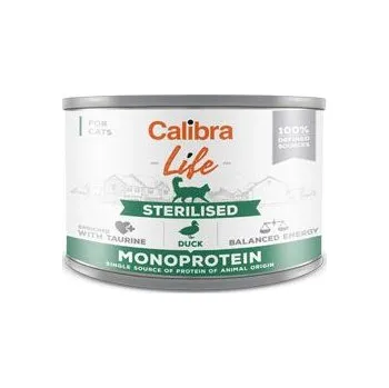 Krmivo pro kočku Calibra Cat Life konzerva Sterilised Monoprotein Duck 6x200g