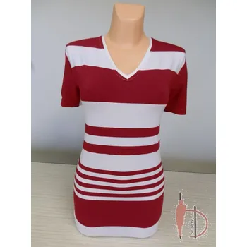 Dámské tričko damská trička, Barva Červená, Velikost 40 - na zakázku, Materiál 96% Viskoza 4% Lycra