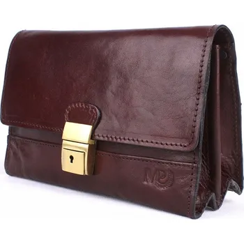 Kabelka Pánská luxusní hladká kožená pánská etue Marta Ponti no. 631 tmavěhnědá | KabelkyproVas.cz