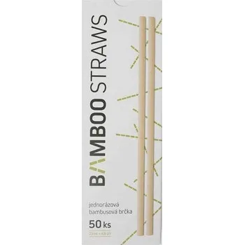 Bamboo Straws BS0623 bambusová brčka 50 ks