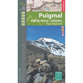 Geocenter/Bertelsmann distribuce mapa Puigmal Call de Núria, Ulldeter 1:25 t.