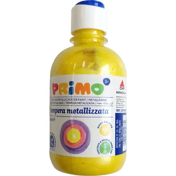 Vodová barva Temprová barva metalická PRIMO 300ml - žlutá 210