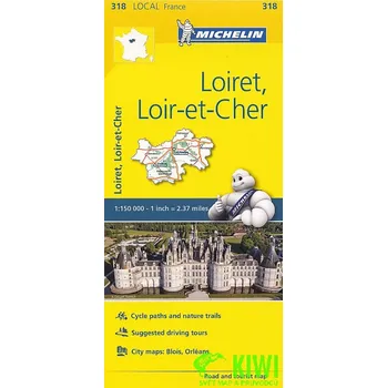 Michelin mapa Loiret,Loir-et-Cher 1:150 t.
