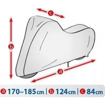Plachta na motorové vozidlo Ochranná plachta pro skútr M ŠEDÉ SIXTOL