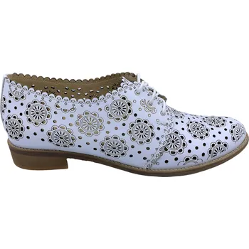 Dámské polobotky Dámská kožená vycházková obuv MISSTIC 951 bílá Velikost: 37 (EU)