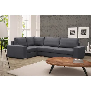 Obývací stěna FALCO Sedací souprava Toro L tm.šedá