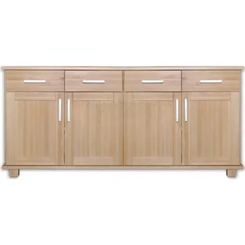 Komoda Buková komoda BORA B19 kombinovaná Barevné provedení: Šedá.