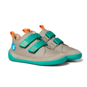 Dívčí obuv Dětské barefoot boty Affenzahn Affenzahn Buddy Forever Leather-Midcut Crab Velikost: 29