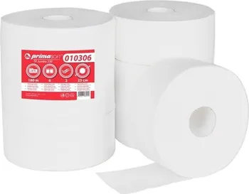 Toaletní papír PrimaSOFT Jumbo extra bílý 2vrstvý 6 ks