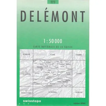 Swistopo vydavatelství mapa Delémont 1:50 t.