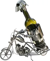 Reas Pack Kovový stojan na víno motorkář