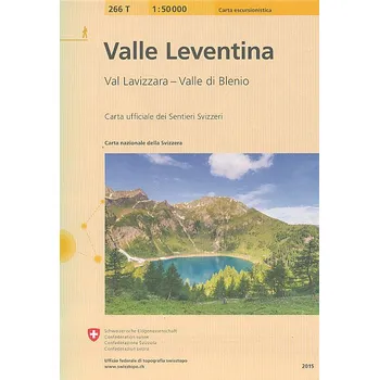 Swistopo vydavatelství mapa Valle Leventina, Val Lavizzara, Valle di Blenio 1:50 t. se