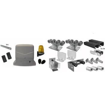 Pohon brány ALLMATIC KALOS XL sada pro samonosnou bránu do průjezdu 6,5m, černý profil