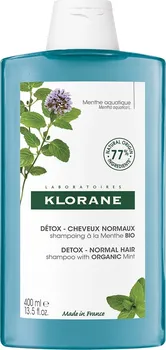 Šampon Klorane Detoxikační šampon pro normální vlasy BIO máta 400 ml