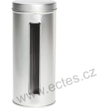 Dóza na potraviny SILVER WINDOW 3015 stříbrná mat s průhledem