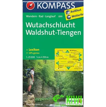 Kompass Wutachschlucht, Waldshut-Tiengen 1:25 t. laminovaná