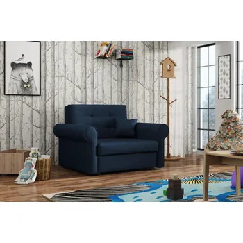 Obývací stěna FALCO Rozkládací křeslo Vivian Silver I Kronos modrá