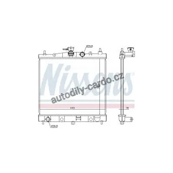Chladič motoru Chladič motoru NISSENS 68728