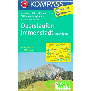 Kompass Oberstaufen,Immenstadt im Allgau 1:25 t. laminovaná