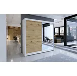 FALCO Skříň Taisa I 180 cm bílá/artisan s posuvnými dveřmi a zrcadlem