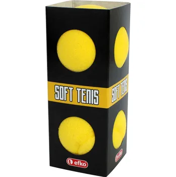 efko Pěnové míčky na soft tenis žluté 2 ks