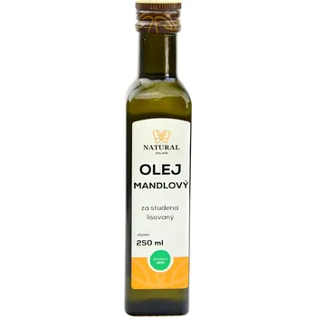 Rostlinný olej Natural Jihlava Mandlový olej lisovaný za studena 250 ml