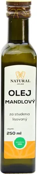 Rostlinný olej Natural Jihlava Mandlový olej lisovaný za studena 250 ml