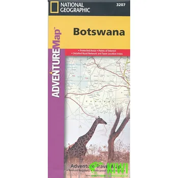 National Geographic Maps mapa Botswana 1:1,1 mil. National Geographic voděodolná