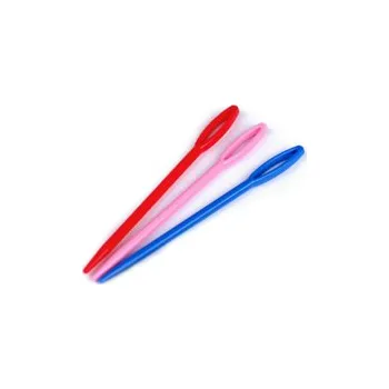 Plastové jehly tupé 90 mm - mix barev