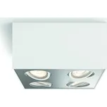 Philips 50494/31/P0 Box stropní bodové LED svítidlo 4x4,5W 2000lm 2200-2700K IP20 WarmGlow, bílé