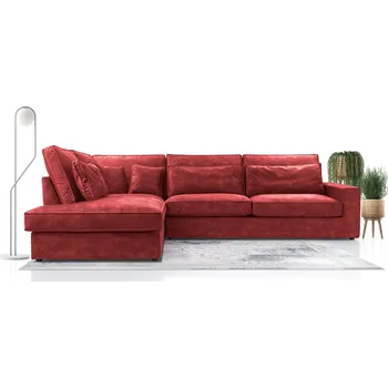 Obývací stěna FALCO Sedací souprava Carny L Palladium 7 červená