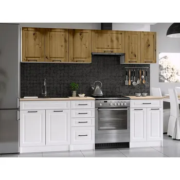 Kuchyňská linka FALCO Kuchyňská linka Ilona 240/180 artisan/bílá MAT