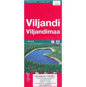 Jana Seta vydavatelství mapa Viljandimaa (Viljandi a okolí) 1:150 t.
