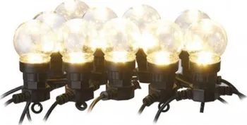 Vánoční osvětlení EMOS Lighting LED světelný řetěz 10x párty žárovky čiré 5 m teplá bílá