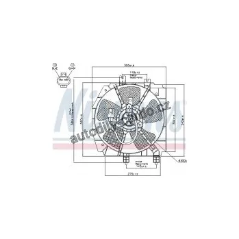 Chladič motoru Ventilátor chladiče NISSENS 85274