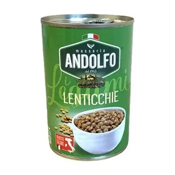 Luštěnina Masseria Andolfo čočka 400 g (Čočka ve slaném nálevu.)
