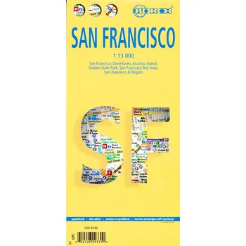 Borch plán San Francisco 1:13 t. laminovaný