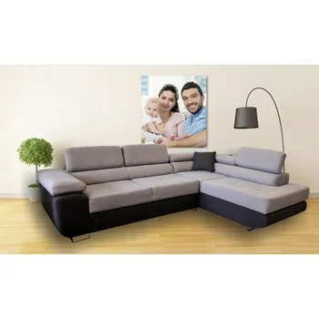 Obývací stěna FALCO Sedací souprava Dolly P šedá světlý střed