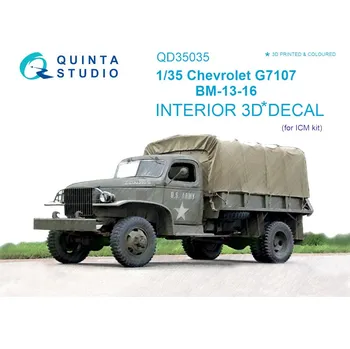 Plastikový model 1/35 Chevrolet G7107 3D-Print&col. Interior (ICM)