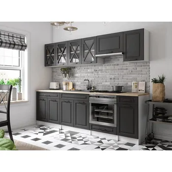 Kuchyňská linka FALCO Kuchyňská Linka Gréta 260/260 grafit MAT