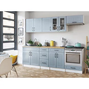 Kuchyňská linka FALCO Kuchyňská linka Běla 240/240 denim MAT