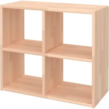 Šatní skříň Domestav - DOMINO Skříň závěsná 4 hloubka 306 buk cink, mořený