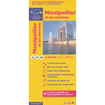 IGN mapa Montpellier et ses environs 1:80 t.